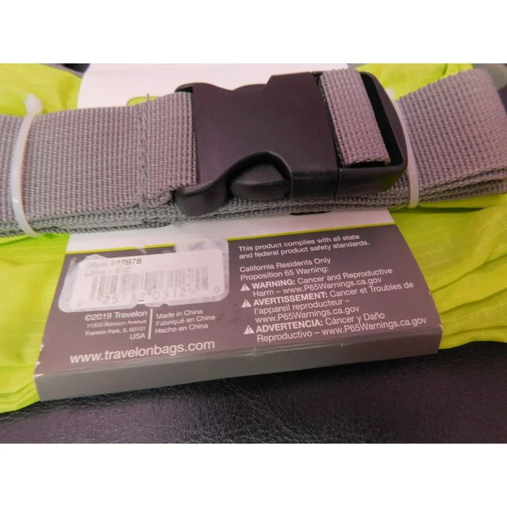 NWT Travelon 6 Pocket Waist Fanny Pack Color Lime Green - Picture 6 of 6